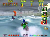 une photo d'Ã©cran de Wave Race 64 sur Nintendo 64